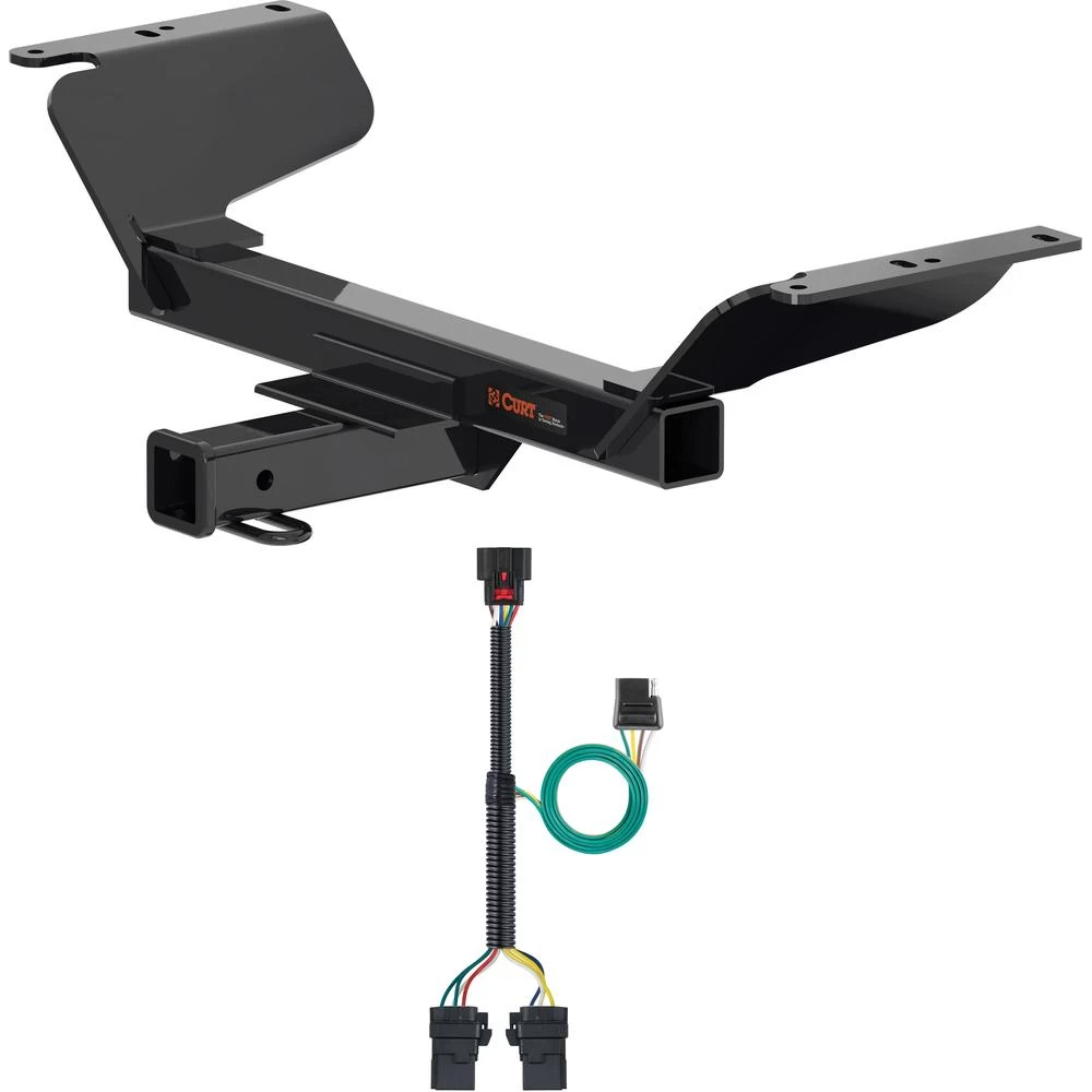 For 2018-2024 Chevy Equinox Trailer Hitch + Wiring 4 Pin Except Diesel & Premier Curt 13439 56429 2 inch Tow Receiver