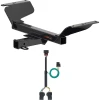 For 2018-2024 Chevy Equinox Trailer Hitch + Wiring 4 Pin Fits Premier Models Except Diesel Curt 13439 56429 2 inch Tow Receiver