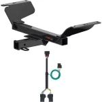 For 2018-2024 Chevy Equinox Trailer Hitch + Wiring 4 Pin Except Diesel & Premier Curt 13439 56429 2 inch Tow Receiver
