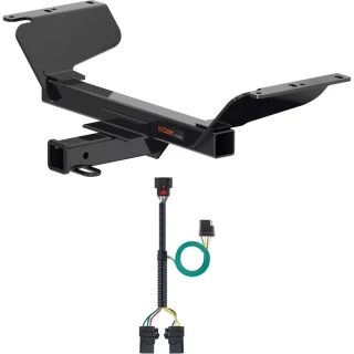 For 2018-2024 Chevy Equinox Trailer Hitch + Wiring 4 Pin Except Diesel & Premier Curt 13439 56429 2 inch Tow Receiver