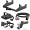 For 2020-2024 GMC Sierra 2500 HD Tow Package Camp n' Field Trailer Hitch + Brake Controller Curt Assure 51160 Proportional Up To 4 Axles + 7 Way Trailer Wiring Plug & 2-5/16" ball 4 inch drop Except factory receiver Curt 13447 2 inch Tow Receiver