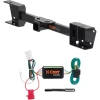 For 19-27 Subaru Ascent All Models Trailer Hitch + Wiring 4 Pin Curt 13448 56040 2 inch Tow Receiver