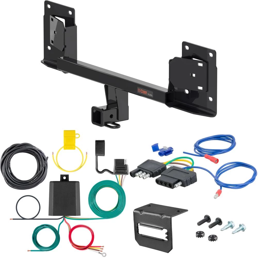 For 2020-2023 Tesla 3 Trailer Hitch + Wiring 5 Pin Fits All Models Curt 13449 2 inch Tow Receiver