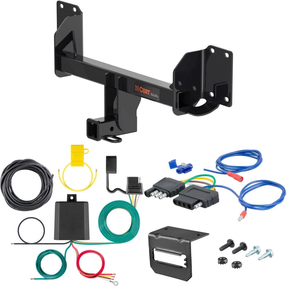 For 2019-2025 BMW X5 Trailer Hitch + Wiring 5 Pin Except M Versions Curt 13451 2 inch Tow Receiver