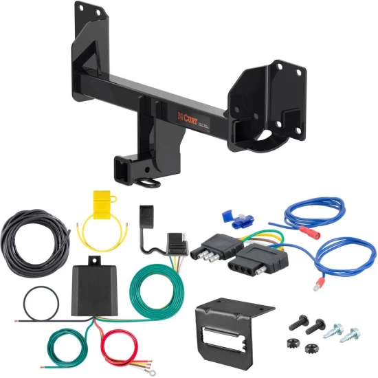 For 2019-2025 BMW X5 Trailer Hitch + Wiring 5 Pin Except M Versions Curt 13451 2 inch Tow Receiver