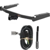 For 2020-2024 Toyota Highlander Trailer Hitch + Wiring 4 Pin Fits w/ factory tow package Curt 13453 55245 2 inch Tow Receiver