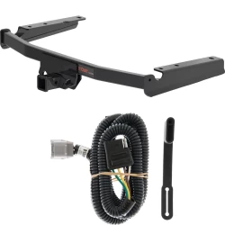 For 2020-2024 Toyota Highlander Trailer Hitch + Wiring 4 Pin Fits w/ factory tow package Curt 13453 55245 2 inch Tow Receiver