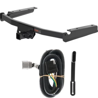 For 2020-2024 Toyota Highlander Trailer Hitch + Wiring 4 Pin Fits w/ factory tow package Curt 13453 55245 2 inch Tow Receiver