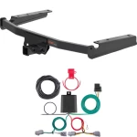 For 2020-2024 Toyota Highlander Trailer Hitch + Wiring 4 Pin Fits Models w/o Factory Tow Package Curt 13453 56452 2 inch Tow Receiver