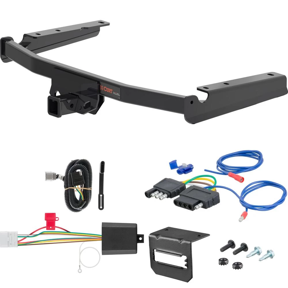 For 2020-2024 Toyota Highlander Trailer Hitch + Wiring 5 Pin Fits All Models Curt 13453 2 inch Tow Receiver