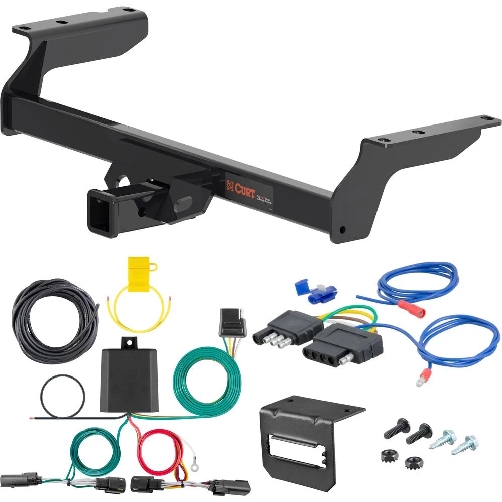 For 2020-2022 Ford Escape Trailer Hitch + Wiring 5 Pin Except PHEV Curt 13454 2 inch Tow Receiver