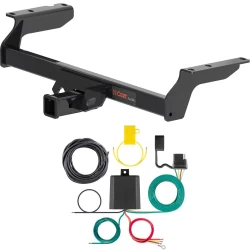 For 20-26 Lincoln Corsair Excluding PHEV Trailer Hitch + Wiring 4 Pin Curt 13454 59236 2 inch Tow Receiver