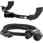 For 13-14 Land Rover LR4 w/ Existing USCAR 7-way Trailer Hitch + Wiring 4 Pin Curt 13456 55384 2 inch Tow Receiver