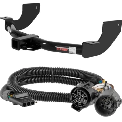 For 13-14 Land Rover LR4 w/ Existing USCAR 7-way Trailer Hitch + Wiring 4 Pin Curt 13456 55384 2 inch Tow Receiver