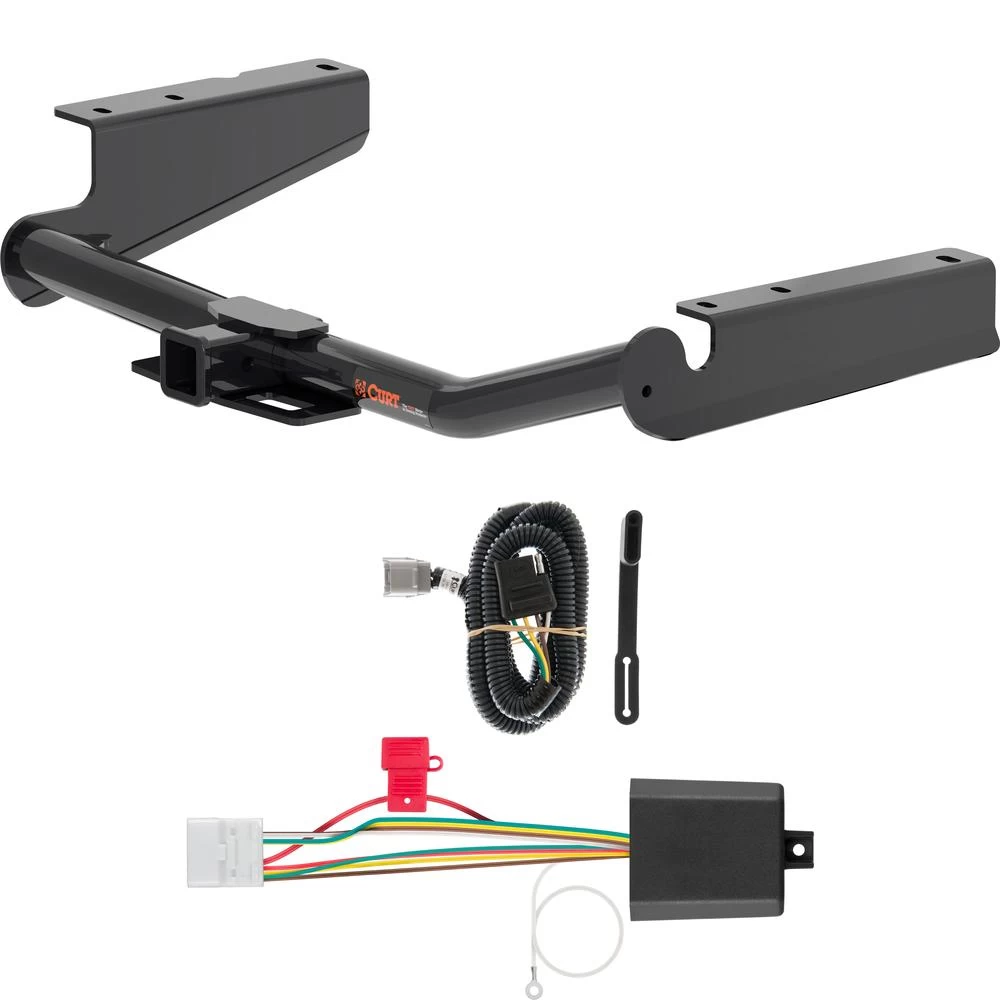 For 2020-2024 Toyota Highlander Trailer Hitch + Wiring 4 Pin Except XSE Curt 13460 56480 2 inch Tow Receiver