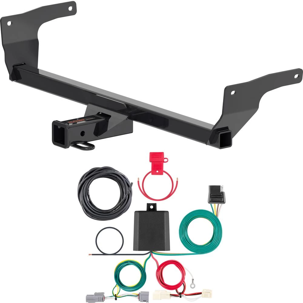 For 2021-2024 Toyota Venza Trailer Hitch + Wiring 4 Pin Fits All Models Curt 13468 56460 2 inch Tow Receiver