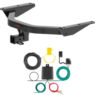 For 2022-2024 Acura MDX Trailer Hitch + Wiring 4 Pin Fits All Models Curt 13472 59236 2 inch Tow Receiver