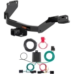 For 2021-2024 Kia Sorento Trailer Hitch + Wiring 4 Pin Fits Models w/o Factory Tow Package Curt 13473 56474 2 inch Tow Receiver