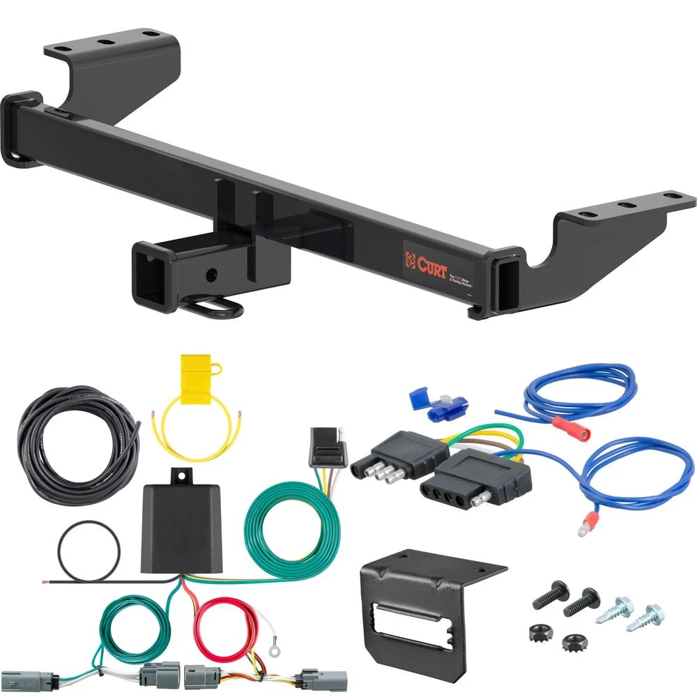 For 2021-2024 Ford Bronco Sport Trailer Hitch + Wiring 5 Pin Fits All Models Curt 13474 2 inch Tow Receiver