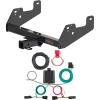 For 2022-2024 Ford F150 Trailer Hitch + Wiring 4 Pin Fits Models w/o factory hitch except Police Responder w/ LED Taillights Curt 13475 56481 2 inch Tow Receiver