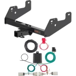 For 2022-2024 Ford F150 Trailer Hitch + Wiring 4 Pin Fits Models w/o factory hitch exc Police w/ LED Tail back sensors & scale Curt 13475 56486 2 inch Tow Receiver