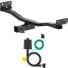 For 22-24 Hyundai Tucson 25-27 XRT Models Trailer Hitch + Wiring 4 Pin Curt 13485 56420 2 inch Tow Receiver