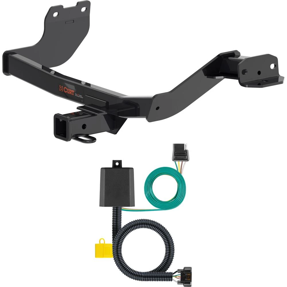 For 2022-2024 Hyundai Santa Cruz Trailer Hitch + Wiring 4 Pin Fits All Models Curt 13486 56420 2 inch Tow Receiver