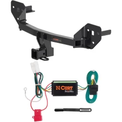 For 20-25 Subaru Outback Wagon Exc Hybrid Trailer Hitch + Wiring 4 Pin Curt 13494 56040 2 inch Tow Receiver