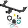 For 22-27 Volkswagen Taos All Models Trailer Hitch + Wiring 4 Pin Curt 13496 59236 2 inch Tow Receiver