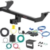 For 22-27 Volkswagen Taos All Models Trailer Hitch + Wiring 5 Pin Curt 13496 2 inch Tow Receiver