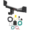 For 18-27 Audi Q5 SQ5 Trailer Hitch + Wiring 4 Pin Curt 13499 59236 2 inch Tow Receiver