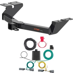 For 22-27 Ford Maverick All Models Trailer Hitch + Wiring 4 Pin Curt 13504 56477 2 inch Tow Receiver