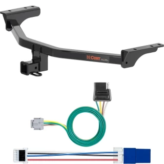 For 2022-2024 Nissan Pathfinder Trailer Hitch + Wiring 4 Pin Fits All Models Curt 13512 56520 2 inch Tow Receiver