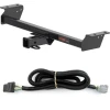 For 16-22 Lexus RX350 RX450h w/ factory Tow PKG Exc F Sport Trailer Hitch + Wiring 4 Pin Curt 13515 56083 2 inch Tow Receiver