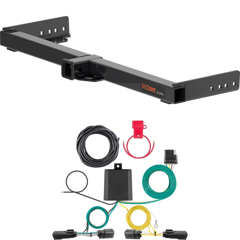 For 2021-2024 Jeep Grand Cherokee L Trailer Hitch + Wiring 4 Pin Fits All Models Curt 13525 56473 2 inch Tow Receiver