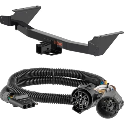 For 23-27 Chevrolet Colorado GMC Canyon w/ Existing USCAR 7-way Trailer Hitch + Wiring 4 Pin Curt 13576 55384 2 inch Tow Receiver