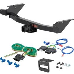 For 23-27 Chevrolet Colorado GMC Canyon All Models Trailer Hitch + Wiring 5 Pin Curt 13576 2 inch Tow Receiver