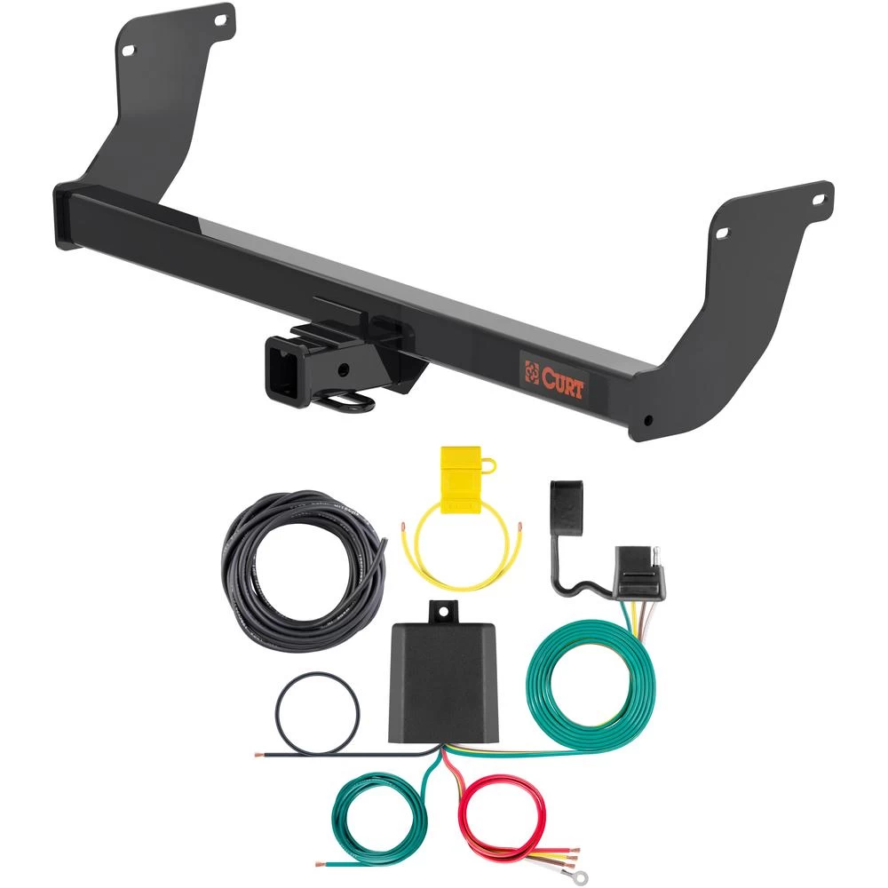 For 2023-2024 Lexus RX350h Trailer Hitch + Wiring 4 Pin Fits All Models Curt 13579 59236 2 inch Tow Receiver