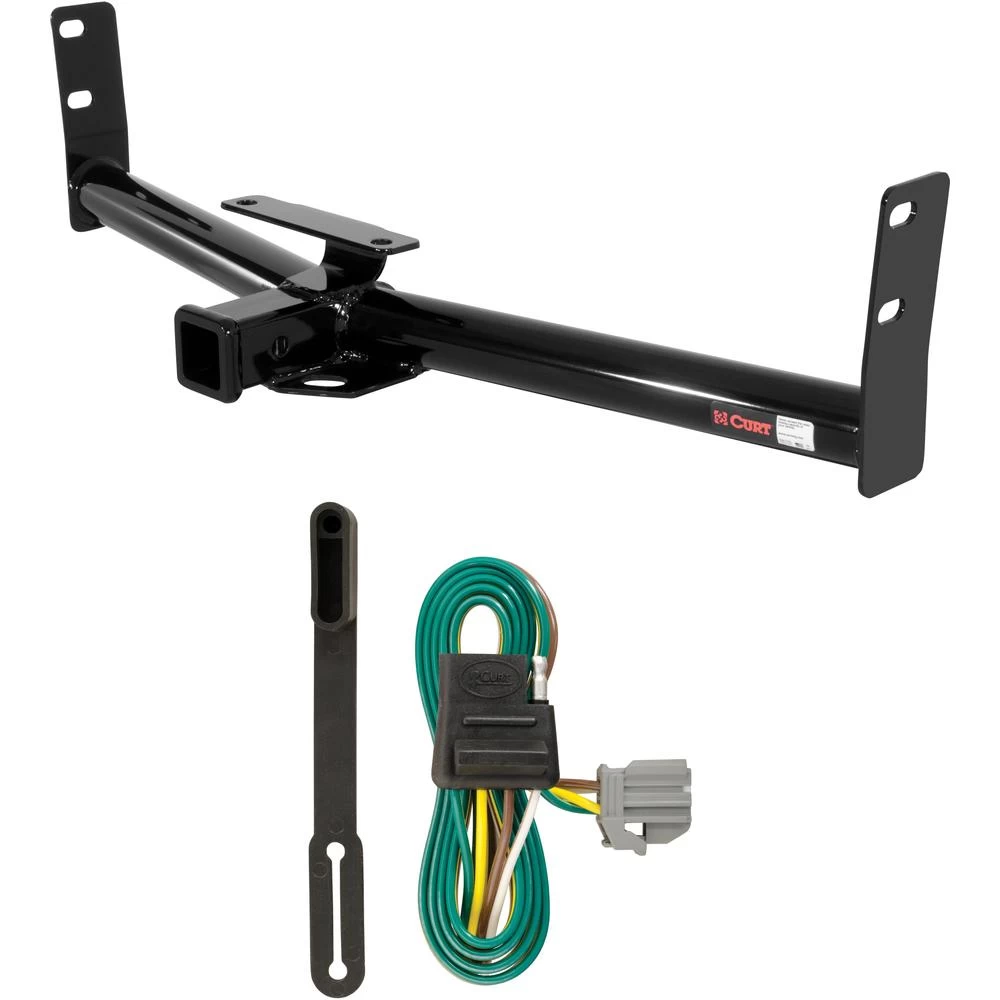 For 2010-2017 Chevy Equinox Trailer Hitch + Wiring 4 Pin Fits Models w/ Factory Tow Package Curt 13591 56210 2 inch Tow Receiver