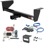 For 2001-2006 Mitsubishi Montero Trailer Hitch + Wiring 5 Pin Except Montero Sport Curt 13800 2 inch Tow Receiver