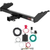 For 00-01 Nissan Frontier Crew Cab Trailer Hitch + Wiring 4 Pin Curt 13841 56423 2 inch Tow Receiver