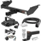 For 1995-2002 Dodge Ram 3500 Tow Package Camp n' Field Trailer Hitch + Brake Controller Curt Assure 51160 Proportional Up To 4 Axles + 7 Way Trailer Wiring Plug & 2-5/16" ball 4 inch drop Except roll pan bumper Curt 14001 2 inch Tow Receiver