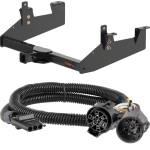 For 2020-2024 GMC Sierra 2500 HD Trailer Hitch + Wiring 4 Pin Except factory receiver Curt 14005 55384 2 inch Tow Receiver