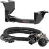 For 2022 Chevy Silverado 1500 LTD Trailer Hitch + Wiring 4 Pin Except factory receiver Curt 14019 55384 2 inch Tow Receiver