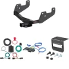For 2022-2024 Ford F150 Trailer Hitch + Wiring 5 Pin Fits w/ Factory Receiver w/ LED Taillights Curt 14021 2 inch Tow Receiver
