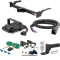 For 1975-1991 Ford E150 Tow Package Camp n' Field Trailer Hitch + Brake Controller Curt Assure 51160 Proportional Up To 4 Axles + 7 Way Trailer Wiring Plug & 2-5/16" ball 4 inch drop Fits All Except Cutaway Chassis or Shuttle Bus Curt 14053 2 inc