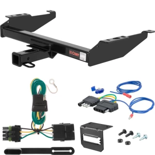 For 1988-2000 GMC C/K Pickup Trailer Hitch + Wiring 5 Pin Fits Standard or Step Bumper Curt 14081 2 inch Tow Receiver