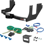 For 2004 Ford F150 New Body Trailer Hitch + Wiring 5 Pin Fits Models w/o Factory Connector Curt 14357 2 inch Tow Receiver