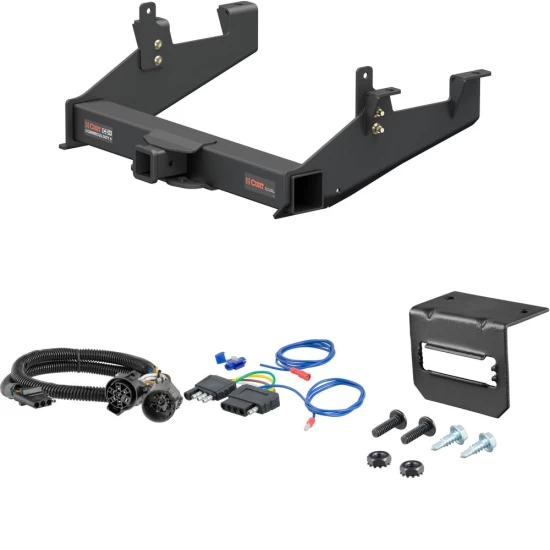 For 2020-2024 GMC Sierra 2500 HD Trailer Hitch + Wiring 5 Pin Except factory receiver Curt 15010 2.5 in Tow Receiver
