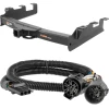 For 2007-2010 GMC Sierra 2500 HD Trailer Hitch + Wiring 4 Pin Fits 6' bed factory replacement hitch Curt 15302 55384 2 inch Tow Receiver